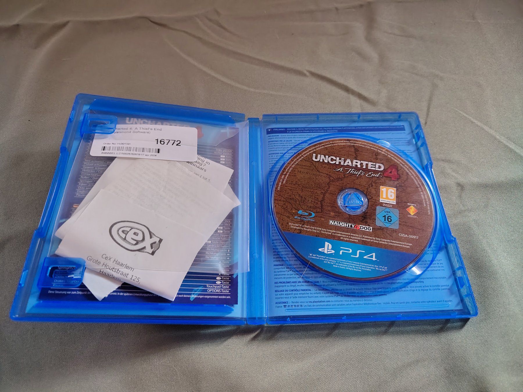 Sony Spiele: Jeu PS4 Uncharted 4: A Thief's End – Gebraucht aus Saxon von dan_drn5 1