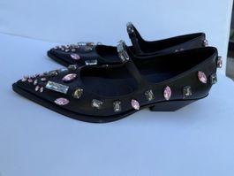 STINE GOYA RHINESTONE MARY JANE SHOES