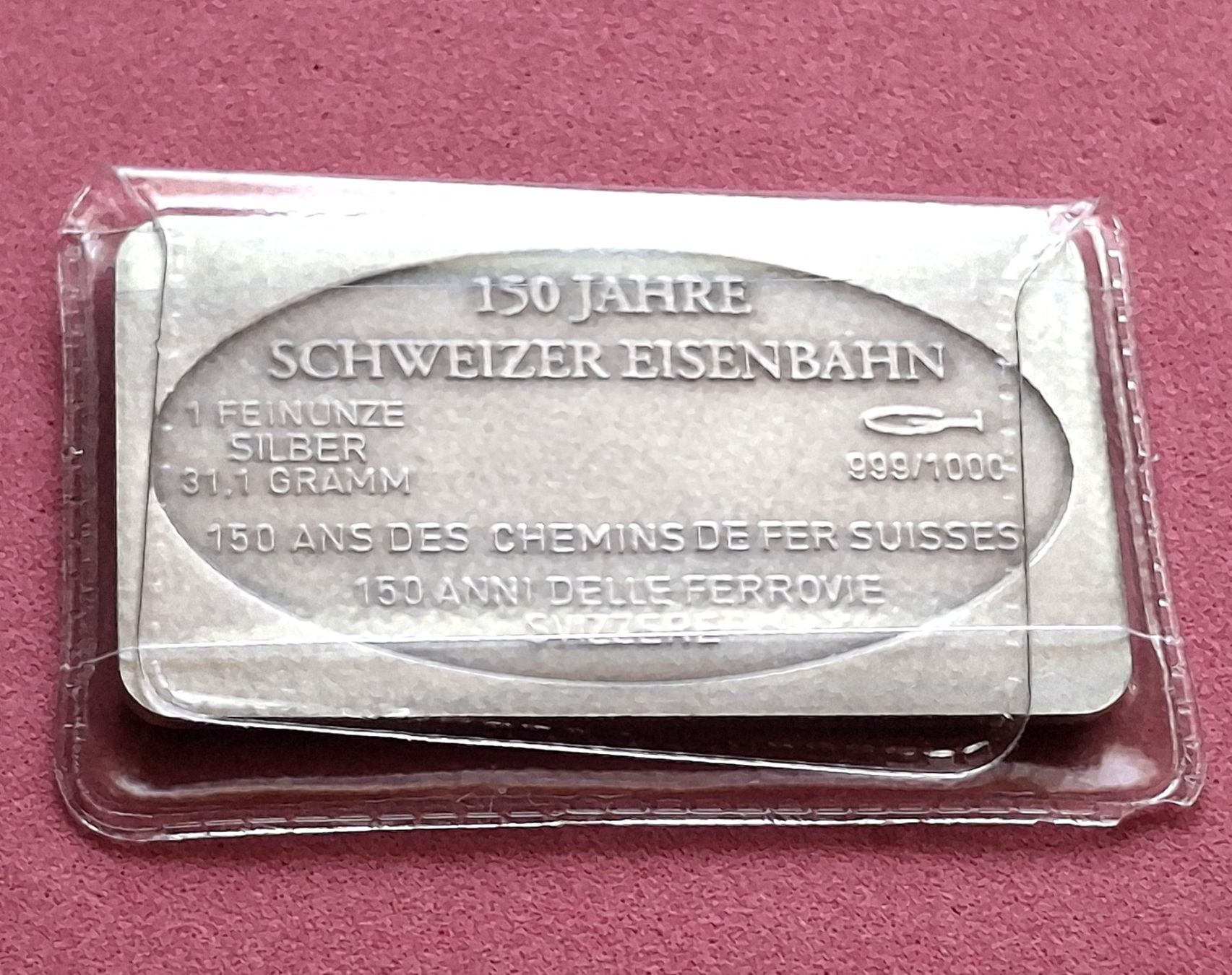 Metalli preziosi: CH EISENBAHN - ARTH-RIGI-BAHN - OVP – Usato da Boniswil venduto da dpd4coins 1