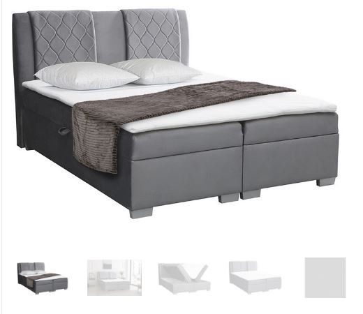 Letti: Boxspringbett FAUST grau – Nuovo (secondo la descrizione) da Riedtwil venduto da wiederverwendung 2