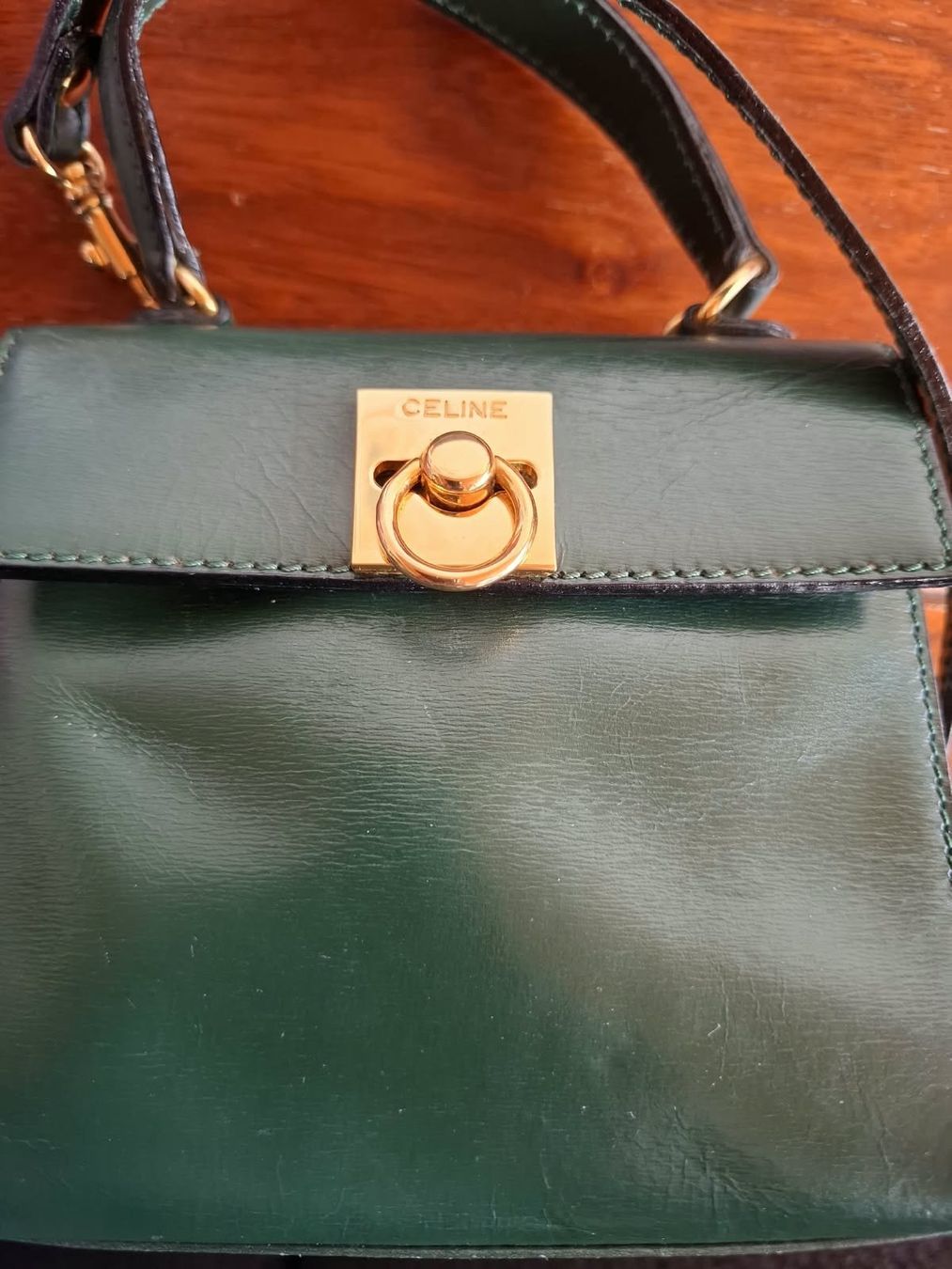 Celine Taschen für Damen: Celine Kelly Mini dark green – Gebraucht aus Zug von Katenths 6