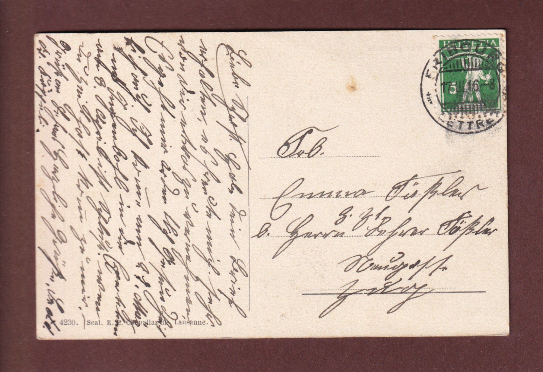 Cartes postales: FRIBOURG - 1916 – D'occasion à Pully par nicecards-shop 1