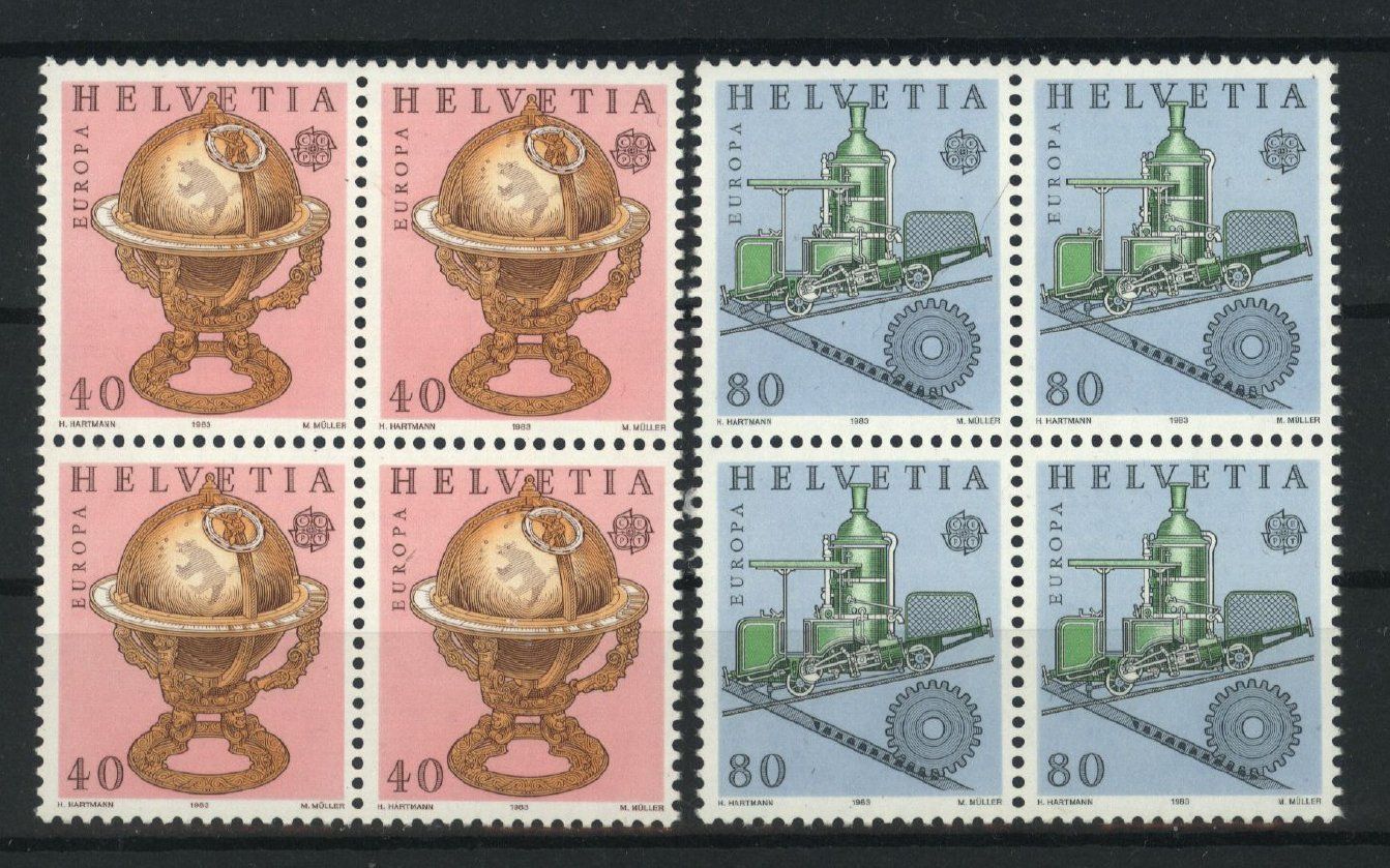 Tutti i francobolli: 1983, Europa, Viererblöcke ** – Nuovo (secondo la descrizione) da Willisau venduto da Vollstempel