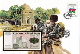 Grosser Banknotenbrief  Azärbaycan