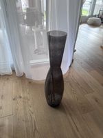 Elegante Glasvase, Bodenvase, Rauchglas, 80cm, Top Zustand!
