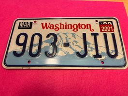 Plaque immatriculation USA WASHINGTON