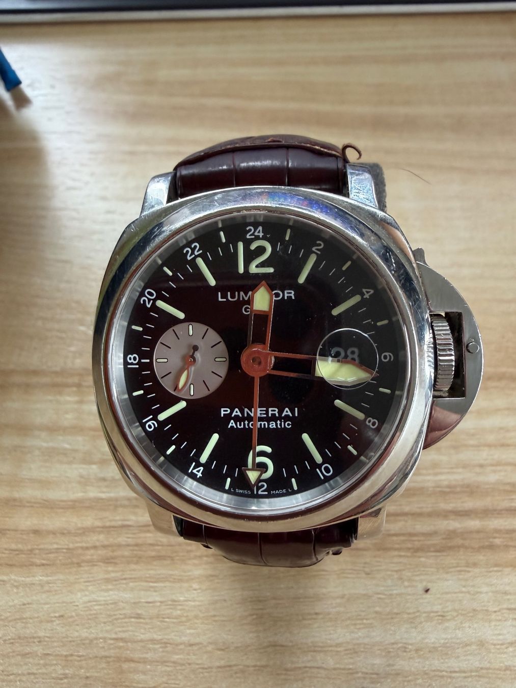Panerai Orologi: Panerai Luminor GMT – Usato da Bertschikon Gossau venduto da CyberUrs