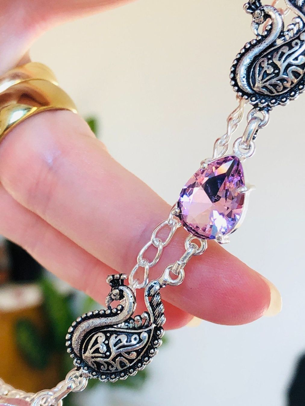 Catenine: Pink Kunzite Ethnic Handmade necklace – Nuovo e nell'imballaggio originale da Genève venduto da AGBERG 5