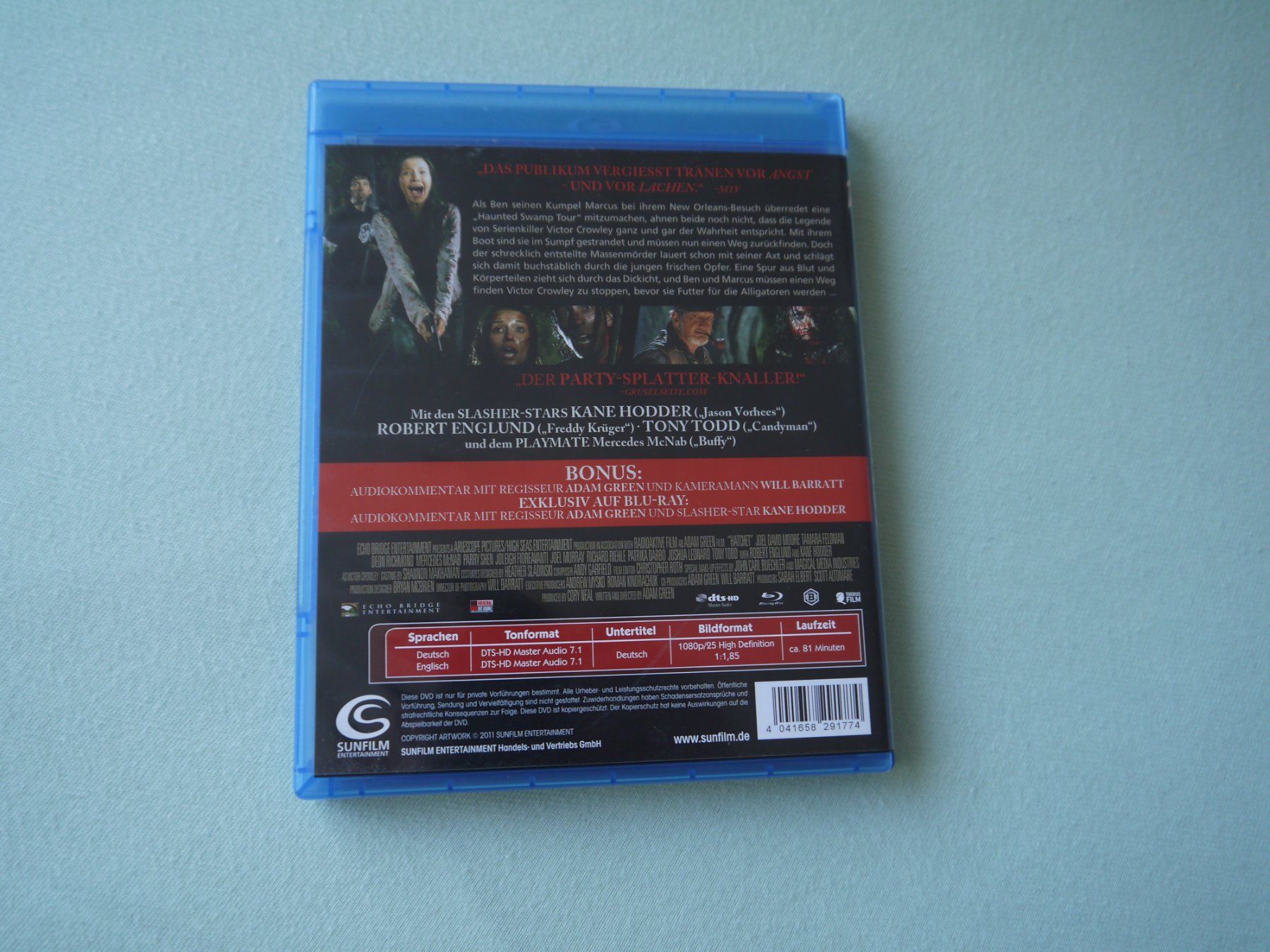 Tutti i DVDs: HATCHET 1 - uncut – Usato da Hagendorn venduto da Blaf 1