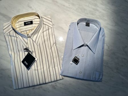 Zwei super Markenhemden, Herren, Langarm G S/38 Neu