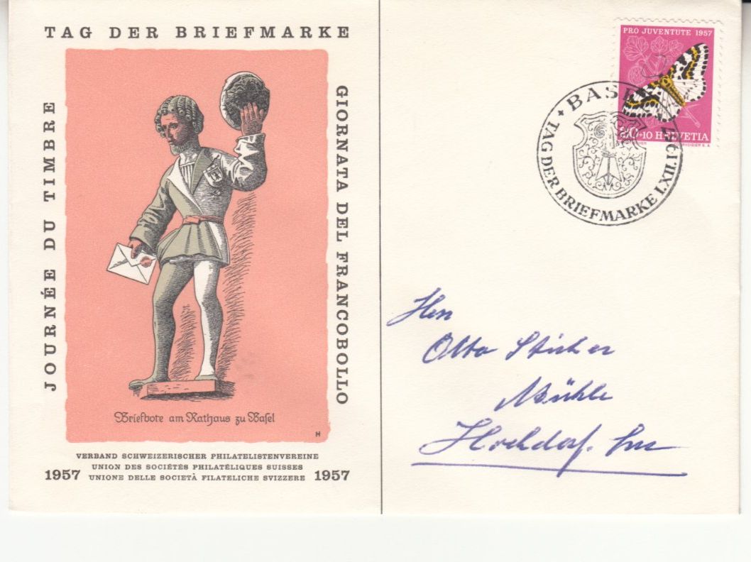 Tutti i francobolli: TdB 1957 Basel mit SST S. 452 – Usato da Bürglen TG venduto da StampGraf