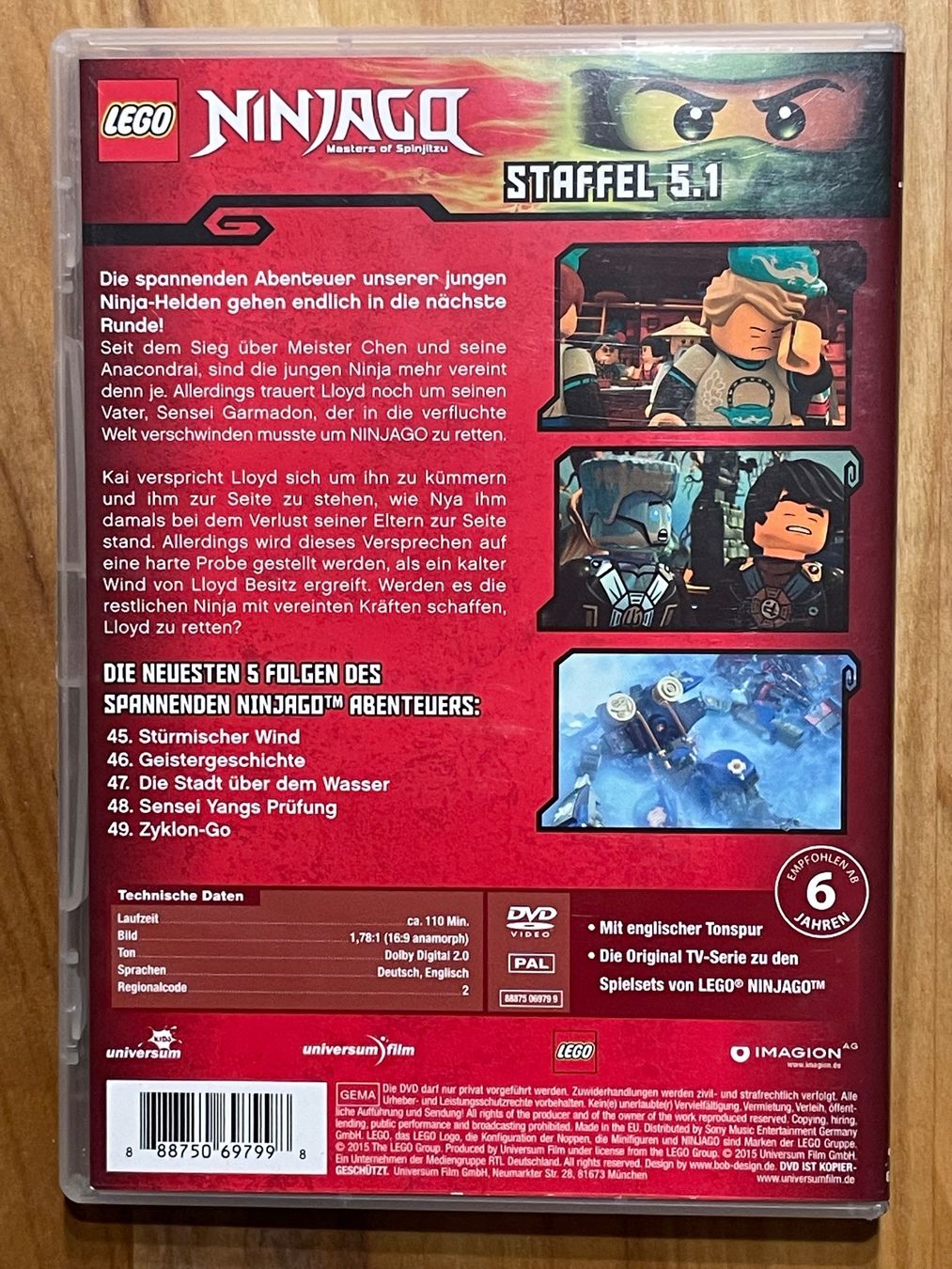 Tutti i DVDs: DVD Lego Ninjago Staffel 5.1 – Usato da Eglisau venduto da felix_ch 1