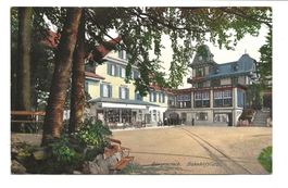 Bürgenstock (OW) Bahnhofplatz - Hotel - Souvenir-Laden  1915