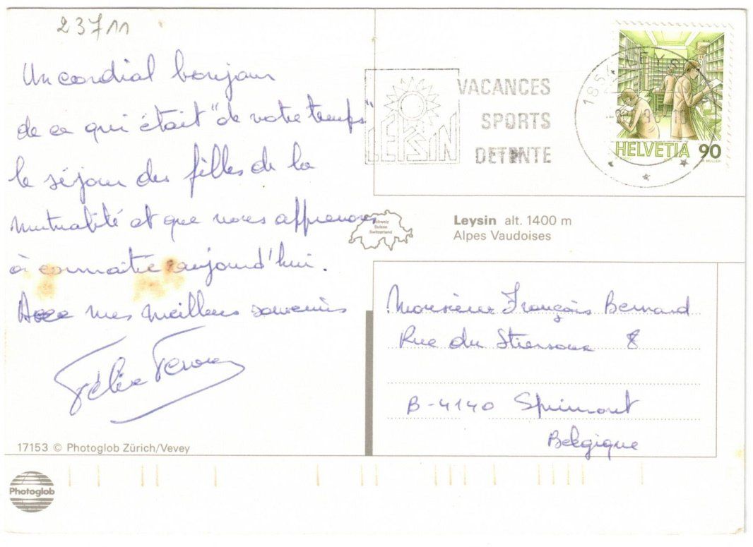 Cartoline postali: Leysin - 4 Bild AK – Usato da Binningen venduto da Mountainrider 1