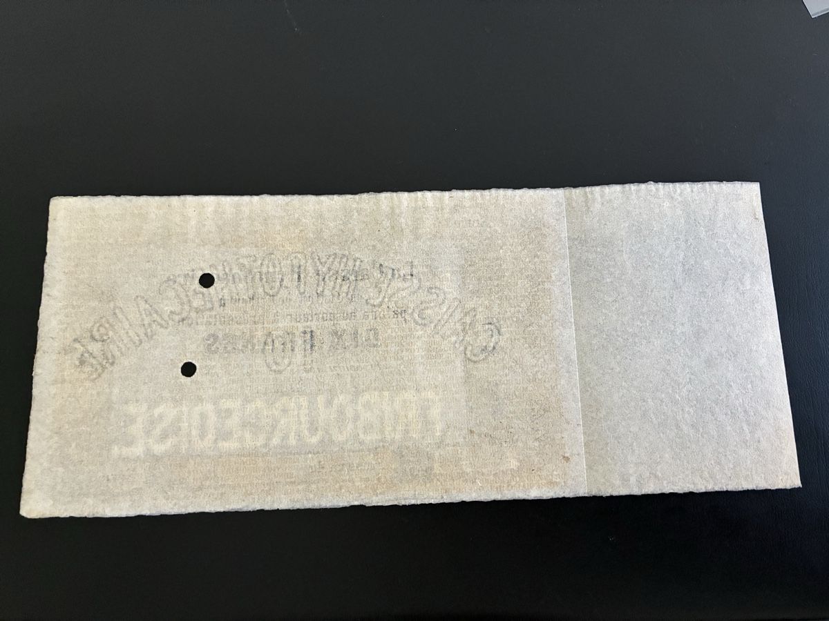 Banconote: 10 Francs 1865  – Usato da Dällikon venduto da Woldbanknoten 2