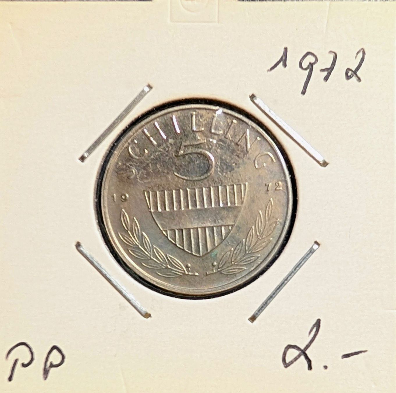 Alle Münzen: Österreich-5 Schilling 1972 PP – Neu (gemäss Beschreibung) aus Hittnau von stamps_and_coins