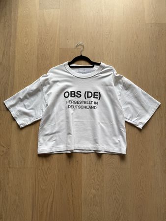Cooles T-Shirt mit Print in Weiss