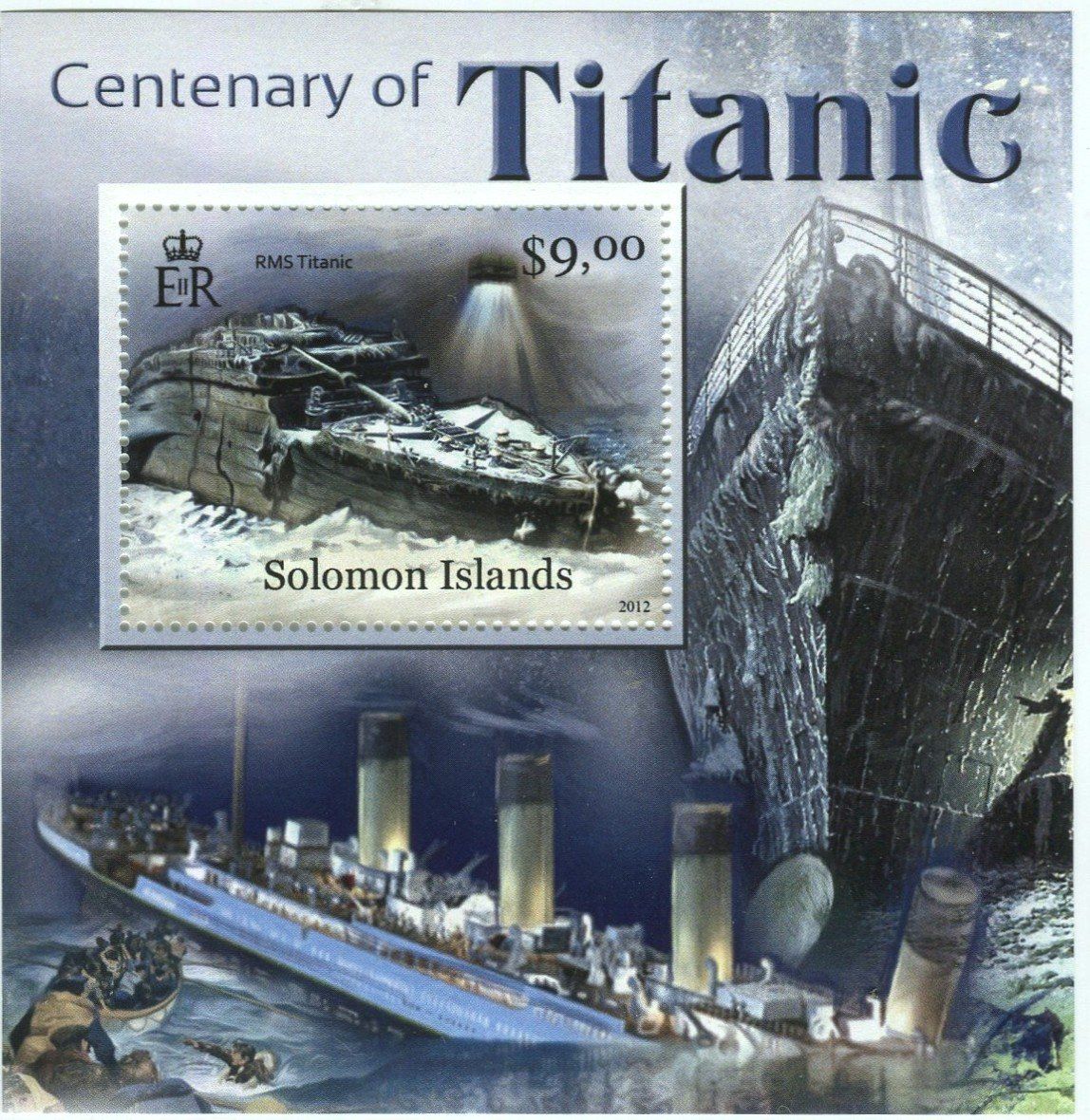 Tutti i francobolli: Block "Titanic". Salomonen. – Nuovo e nell'imballaggio originale da Basel venduto da Butsch5