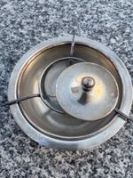 Schale versilbert mit Innenteil und  Glasschale