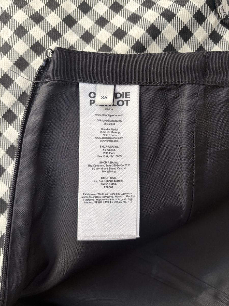 Claudie Pierlot Jupes: Rock Grösse 36 Karomuster Schwarz Weiss – D'occasion à Zürich par ann_26jc 7