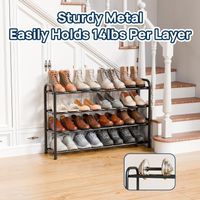 Erweiterbares Schuhregal 45 bis 83 cm