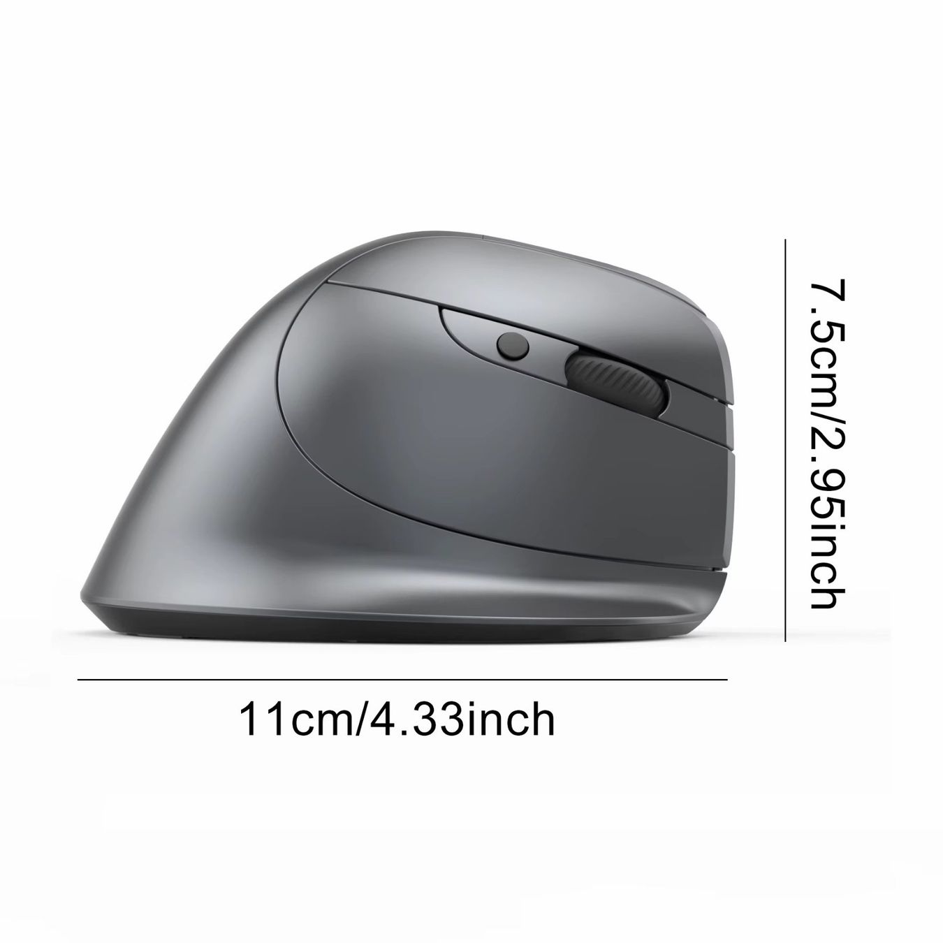 Maus: Vertikale kabellose Maus mit LED-Bildschirm, 3200 DPI – Neu und originalverpackt aus Unterägeri von RmOnline 6