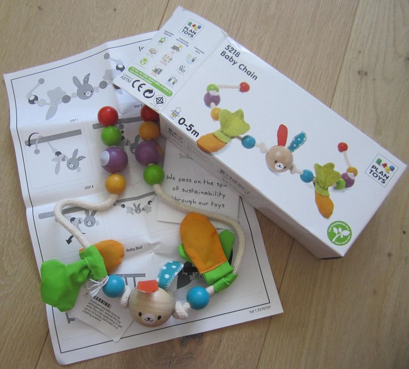 Plantoys Jouets: Holz Babykette Greifkette Plan Toys Hase ab Geburt NEU – Neuf (Voir description) à Wohlen AG par salamanderspielwaren