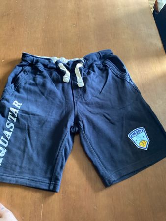 Shorts Aquastar dunkelblau mit Logo guter Zustand Gebraucht