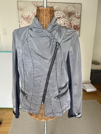 Leichte Jacke, grau-glänzend, Taifun, 38