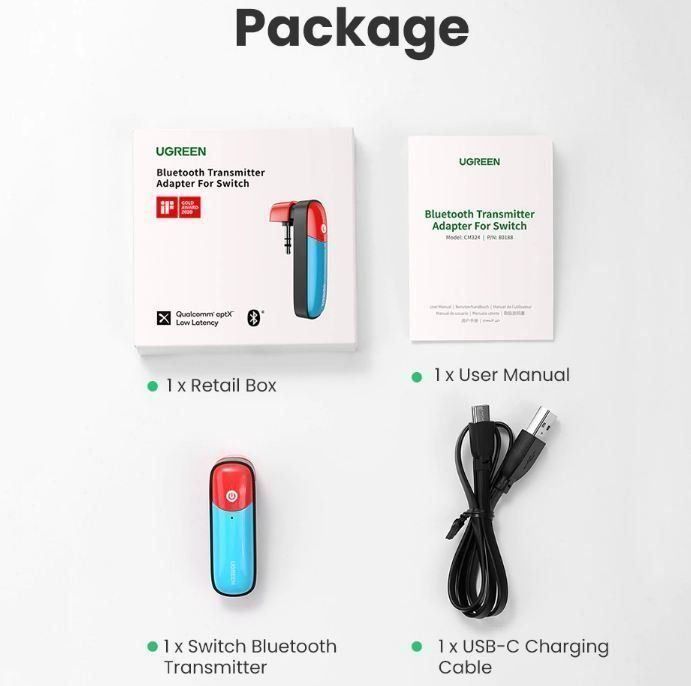 Unità & Adattatore: Switch  Sie Bluetooth 5.0  3.5mm Audio – Nuovo e nell'imballaggio originale da Unterägeri venduto da RmOnline 8