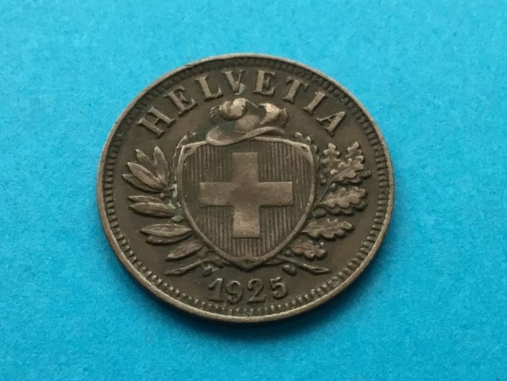 Tutti le monete: 2 Rappen 1925 VZ – Usato da St. Margrethen SG venduto da alfapeugeot10 2