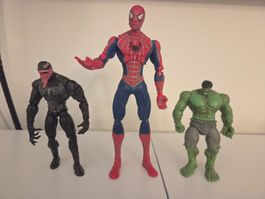 Venom,Spiderman,Hulk Figuren