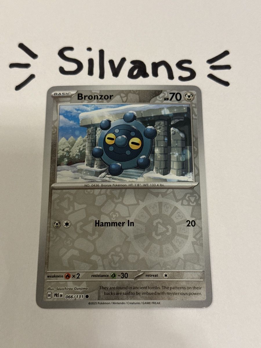 Pokémon Carte collezionabili: Bronzor Reverse Holo 066/131 Prismatic Evolutions Englisch – Nuovo (secondo la descrizione) da Wil SG venduto da Silvans