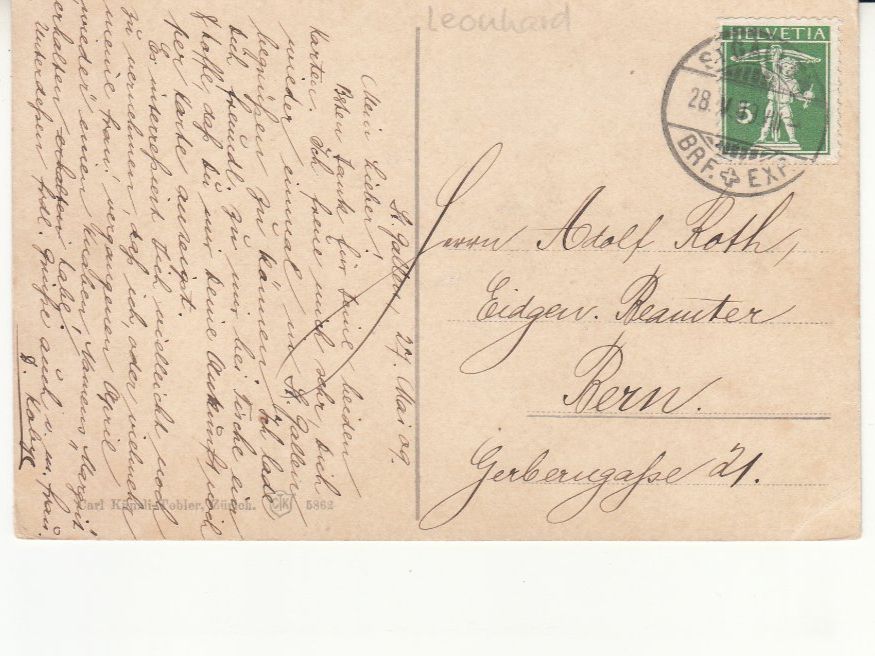 Ansichtskarten: St. Gallen 1909 – Gebraucht aus Bürglen TG von StampGraf 1