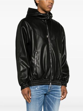 Dsquared2 Lederjacke mit Kapuze