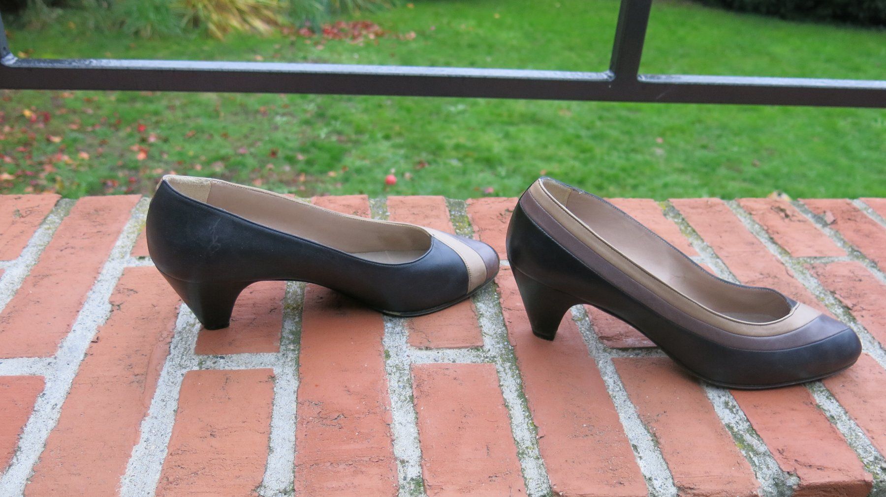 Scarpe da donna: Elegante Leder Pumps, schwarz-grau-beige, Gr.39 – Usato da Zollikofen venduto da MiMo2022 1
