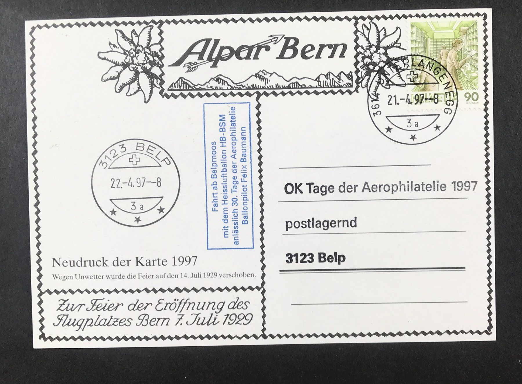 Alle Briefmarken: ALPAR BERN – Gebraucht aus Ostermundigen von Kari1937 1