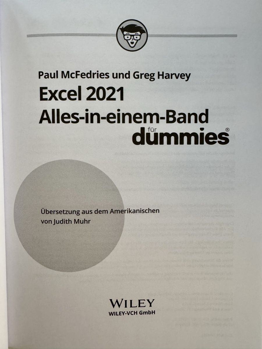 Libri: Excel 2021 für dummies – Nuovo (secondo la descrizione) da Möhlin venduto da car_c6m2 2