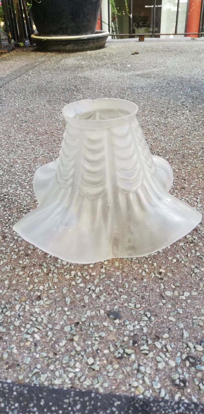 Lampenschirme: Alter Lampenschirm aus Glas – Gebraucht aus Thun von Matthias72