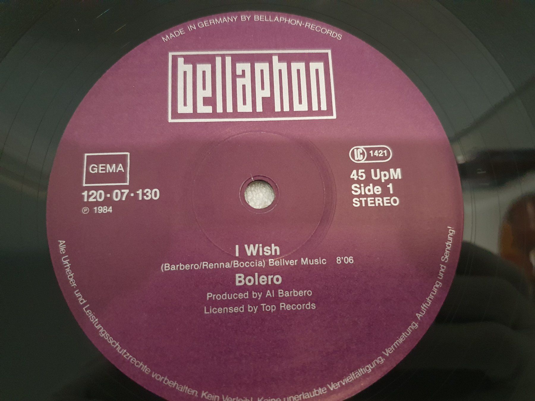 Dischi in vinile: Bolero – I Wish – Usato da Uster venduto da Vinyl-Leidenschaft 5