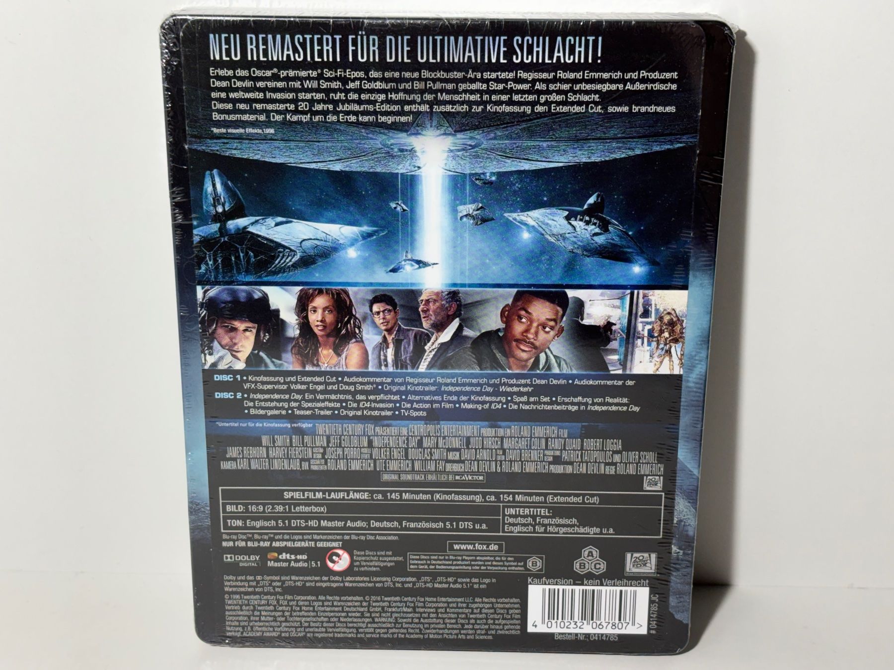 Tutti i DVDs: Independence Day Blu Ray Steelbook OVP – Nuovo e nell'imballaggio originale da Wilderswil venduto da Sstriker 1