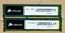 12GB RAM Set Corsair ValueSelect DDR3-1600 (8GB + 4GB)