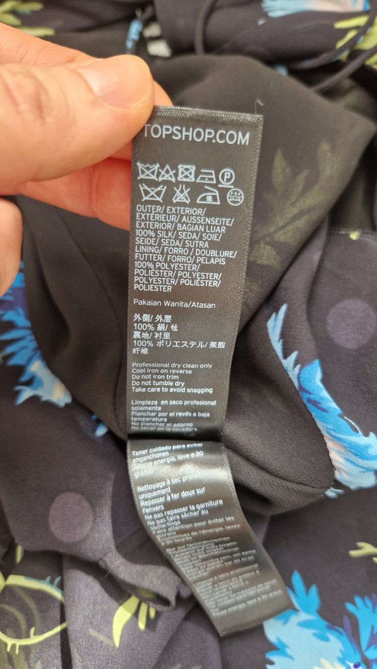 Topshop Blusen: Topshop Unique Bluse Seide Kornblumen Gr. 42 – Neu und originalverpackt aus Erlinsbach SO von ULIKH 9
