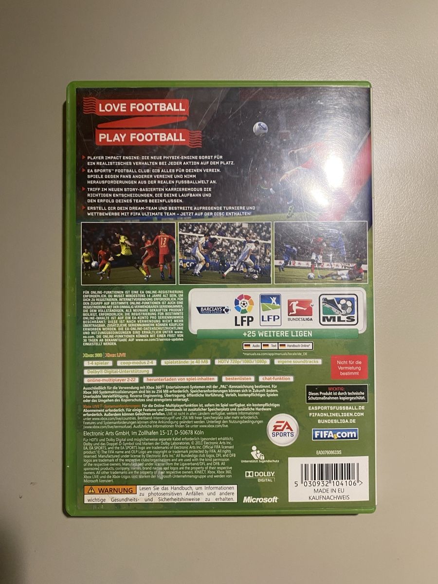 Microsoft Spiele: FIFA 12 für Xbox 360 – Gebraucht aus Thunstetten von Virus_33 2