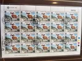 Europa CEPT1986 4 Kleinbogen Zypern⦿ und ** (714)