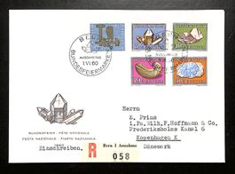 1960 FDC Pro Patria Esttagsbrief illustiert & EINSCHREIBEN