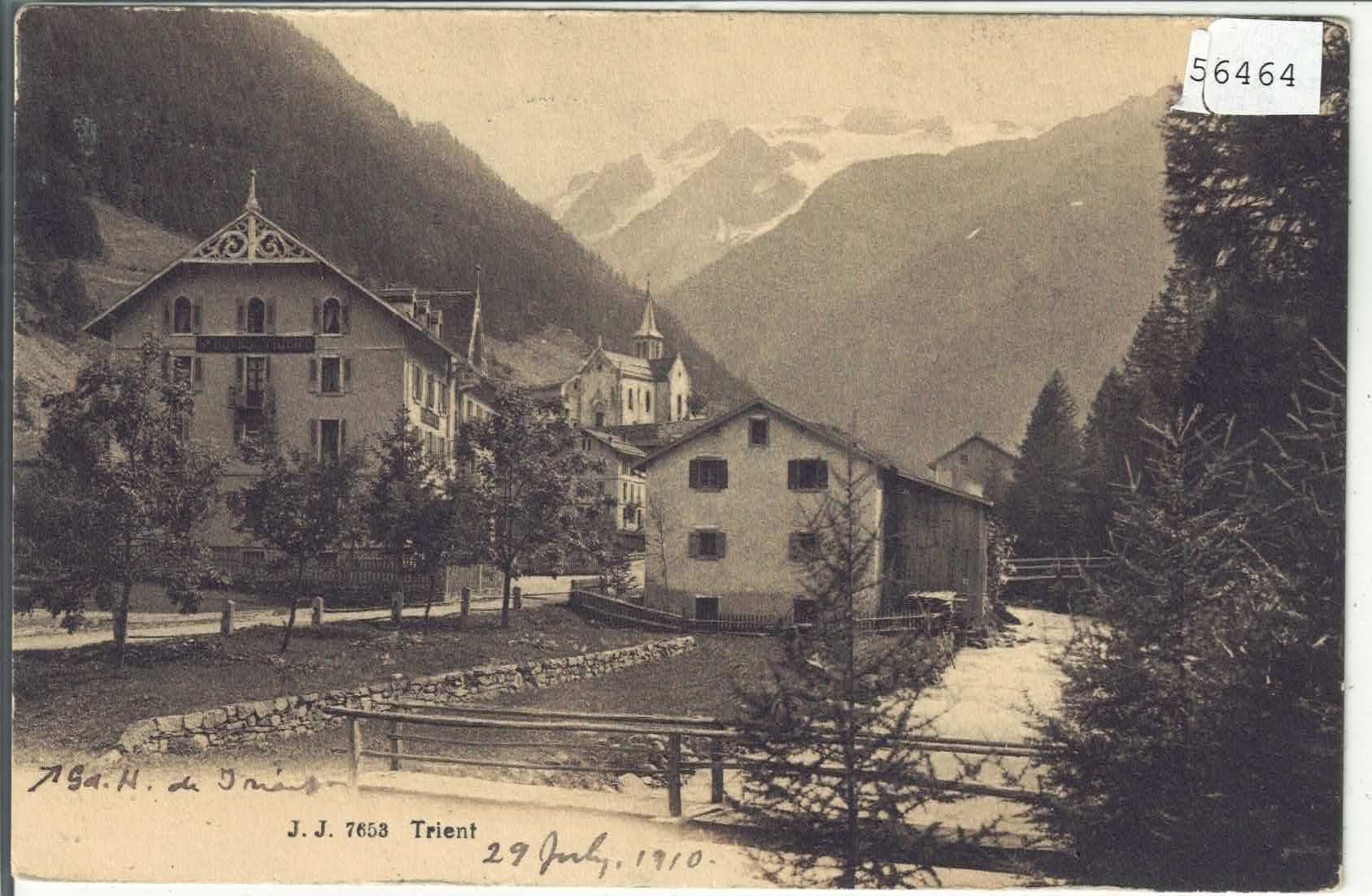 Ansichtskarten: Trient - Hotel Trient – Gebraucht aus Ettingen von Kartenplanet