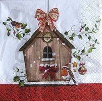 Serviette vogelhaus (w425) 3Stk.