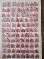 Alte Schweizer Briefmarken Sammlung 20 Rappen Rot