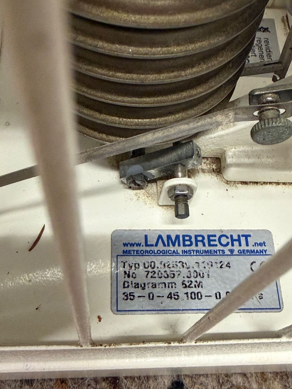 Misurare: Lambrecht Thermo Hygrograph – Usato da Gümligen venduto da Brocki-Reimal-Stift 1